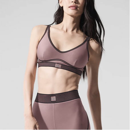 Бра Alo Yoga Airlift Line Up Bra Smoky Quartz