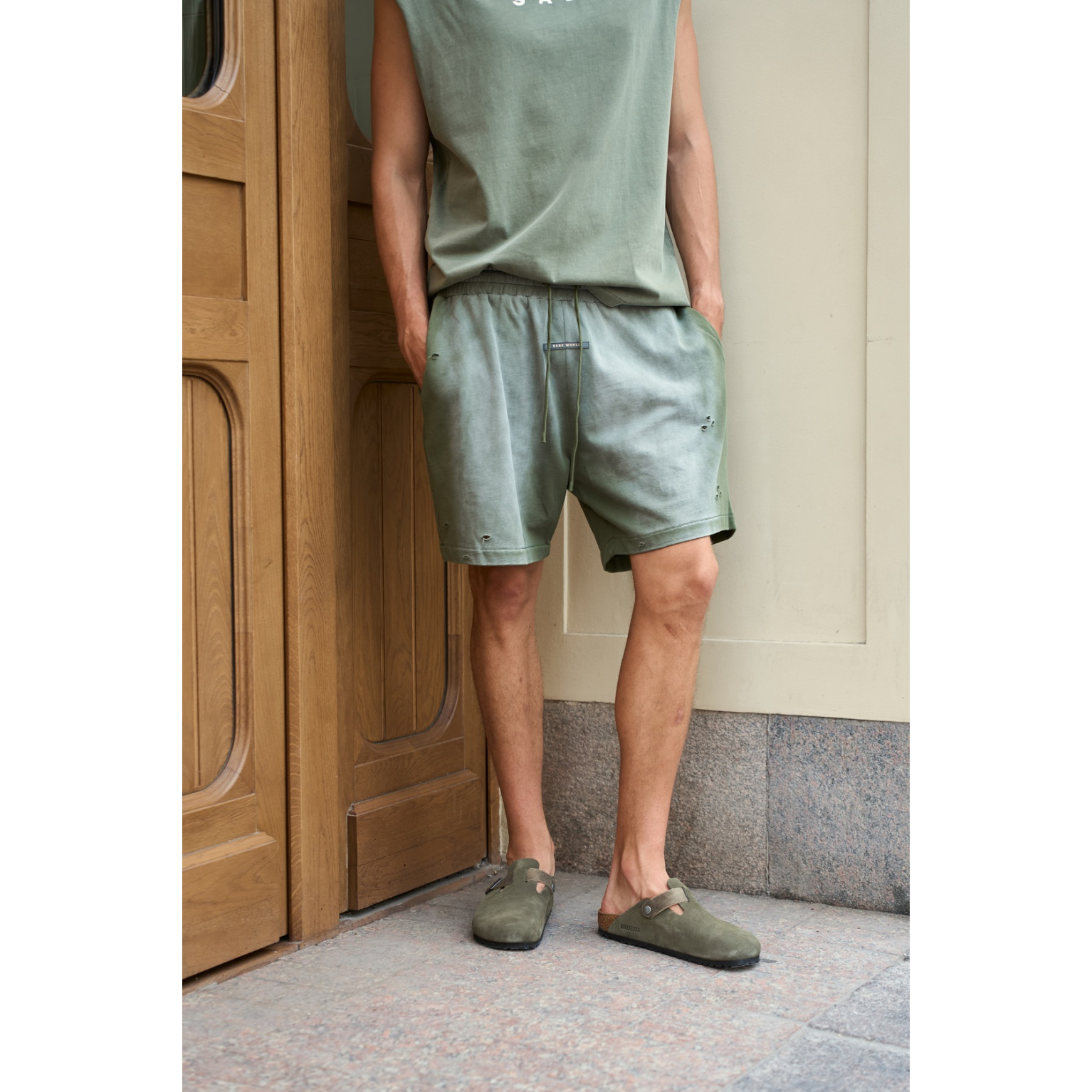 Шорты Sabe Shorts Washed Green