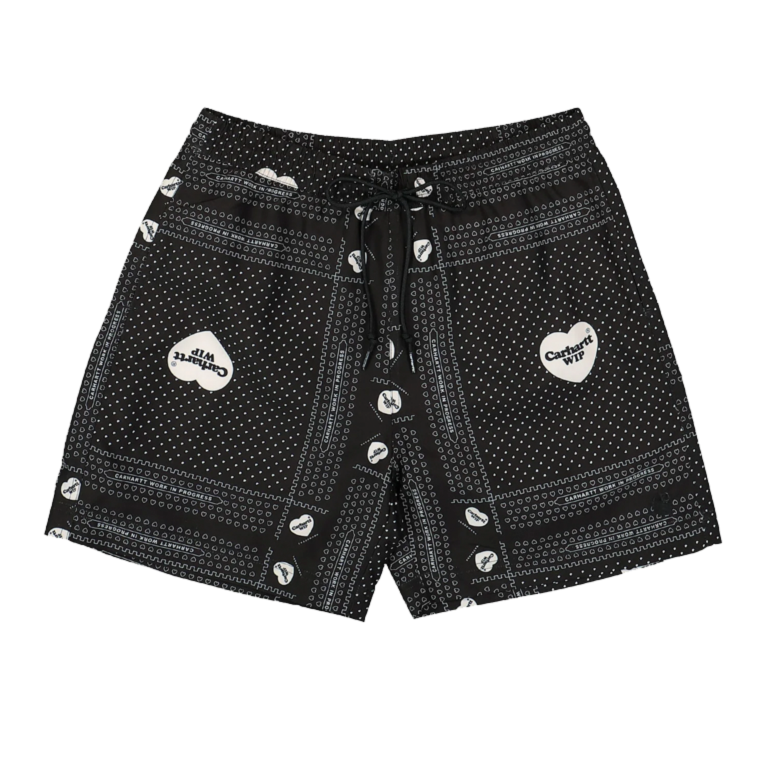 Шорты Carhartt WIP Slater Swim Trunks Heart Bandana Print Black