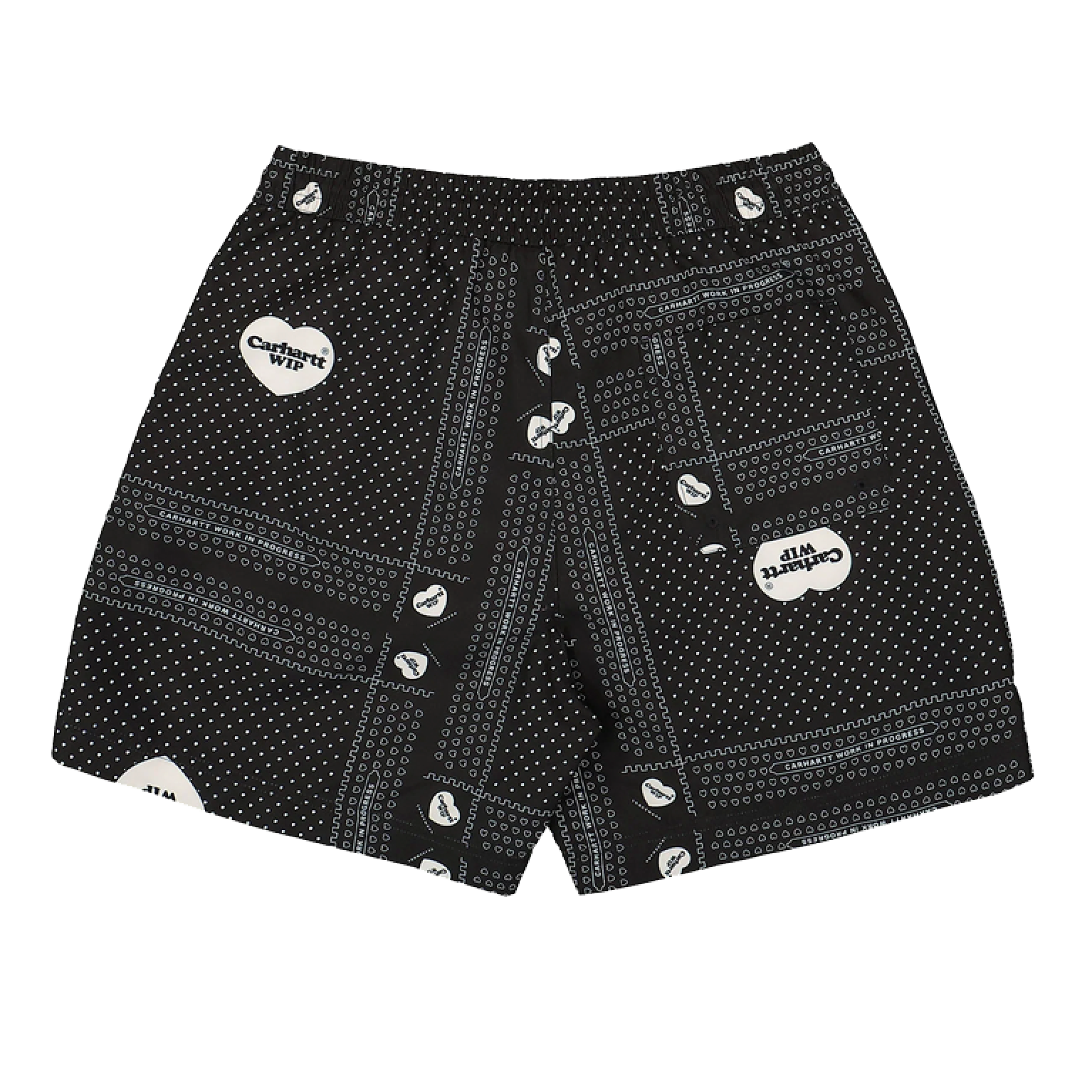 Шорты Carhartt WIP Slater Swim Trunks Heart Bandana Print Black