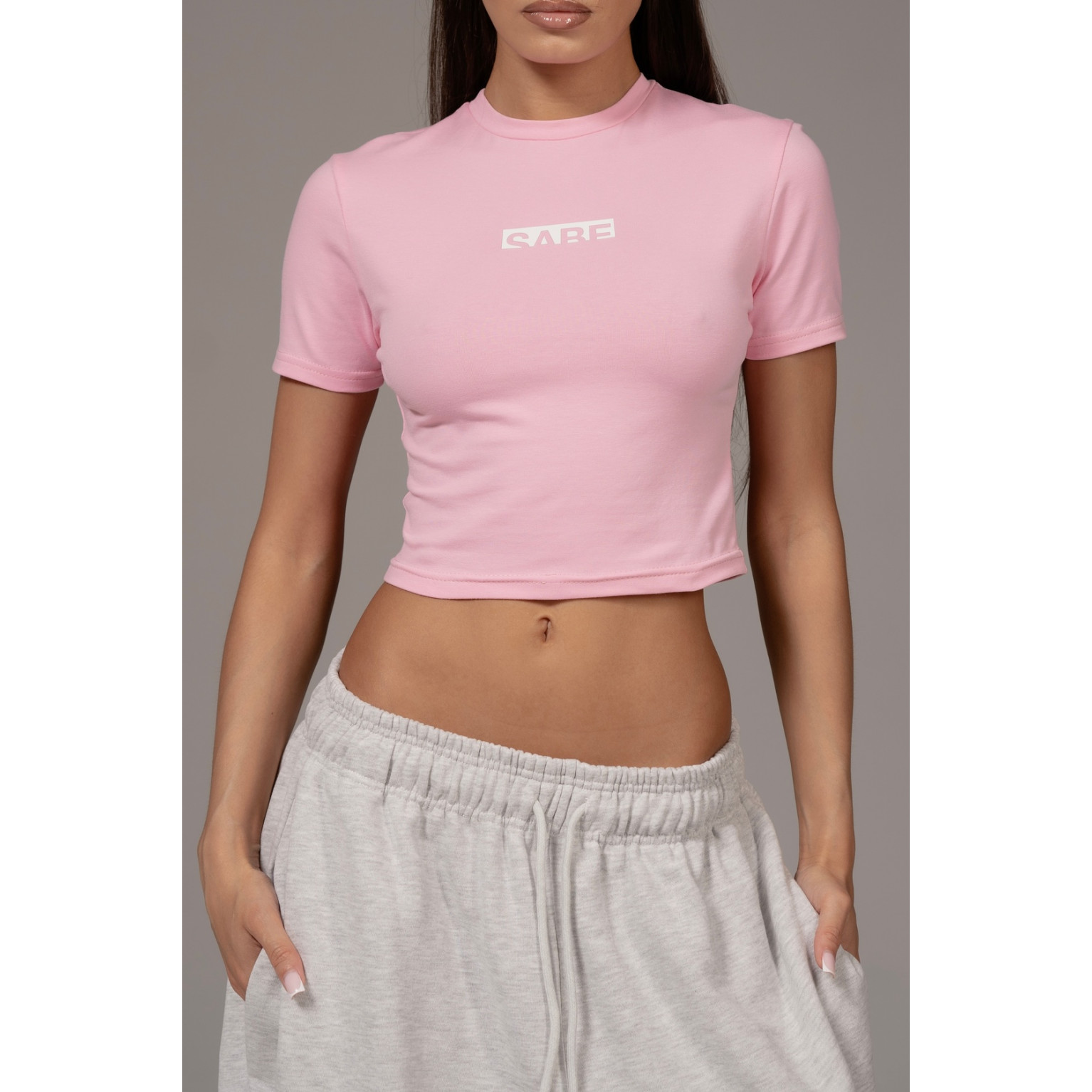 Футболка Sabe Logo T-Shirt Slim Pink