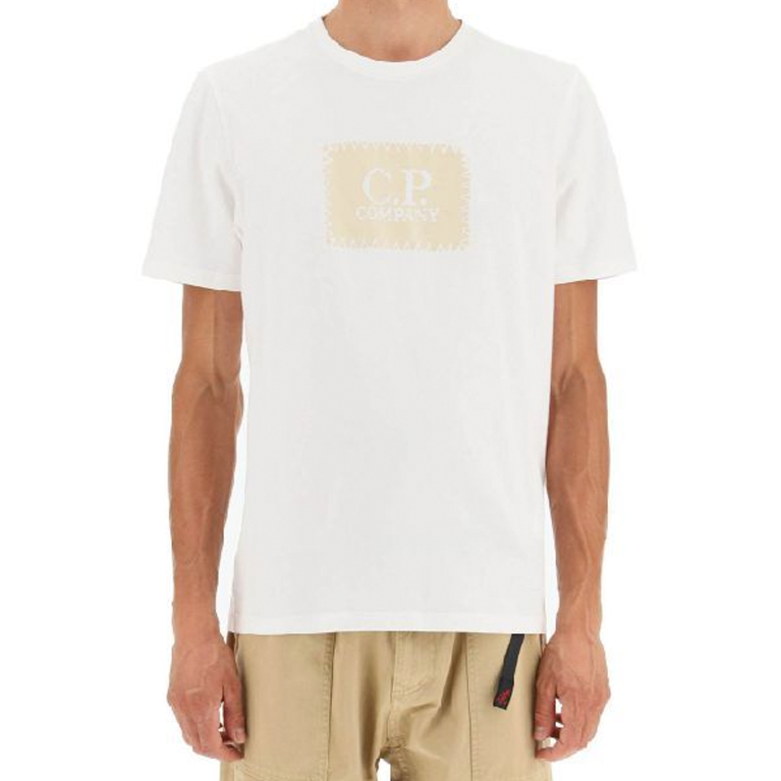 Футболка C.P.Company T-Shirts Short Sleeve Jersey 30/1 Gauze White