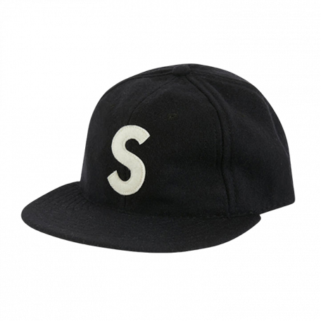 Supreme Ebbets S Logo Fitted 6-Panel Black