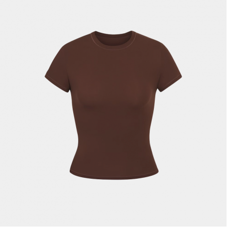 Футболка SKIMS Fits Everybody T-Shirt Cocoa