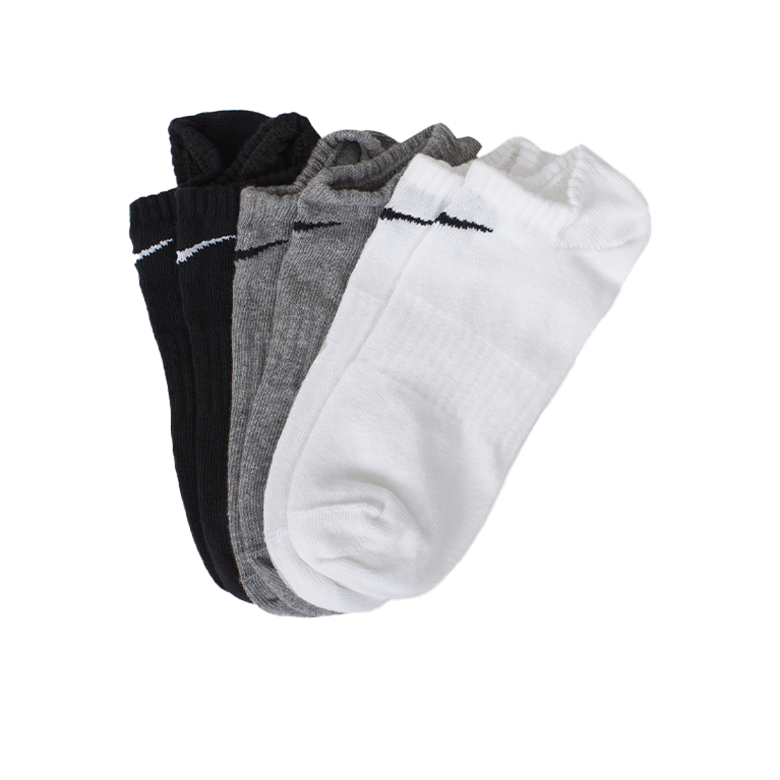 Носки Nike Everyday Lightweight No-Show 3-Pack Black/White/Grey