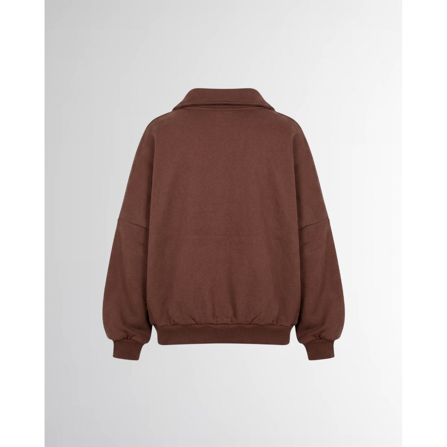 Зип-анорак Sabe Paris Cotton 3D Logo Half-Zip Brown