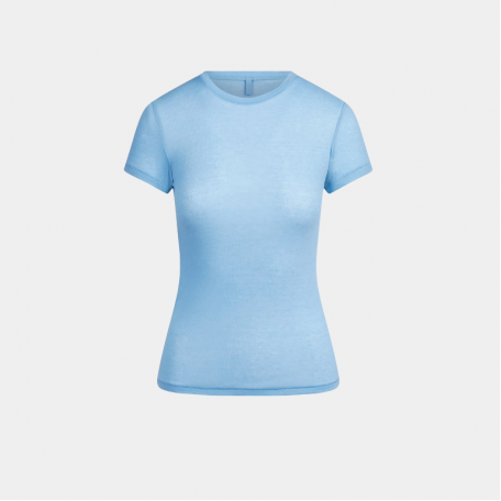 Футболка SKIMS Sheer Cotton T-Shirt Blue Bell