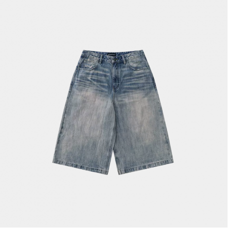 Шорты MasonPrince Vintage Wash Distressed Denim Shorts Blue