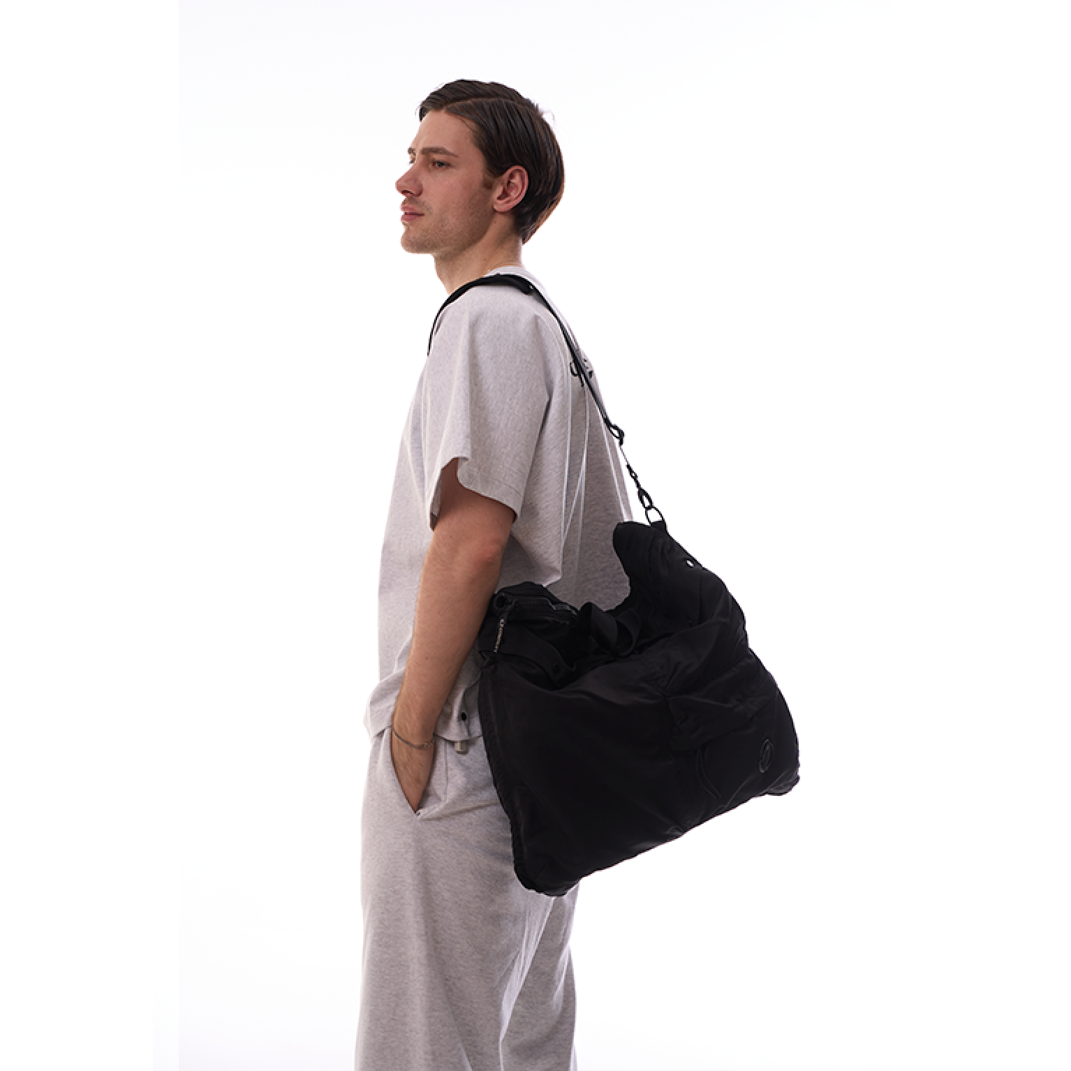 C.P.Company Nylon B Crossbody Messenger Bag Black