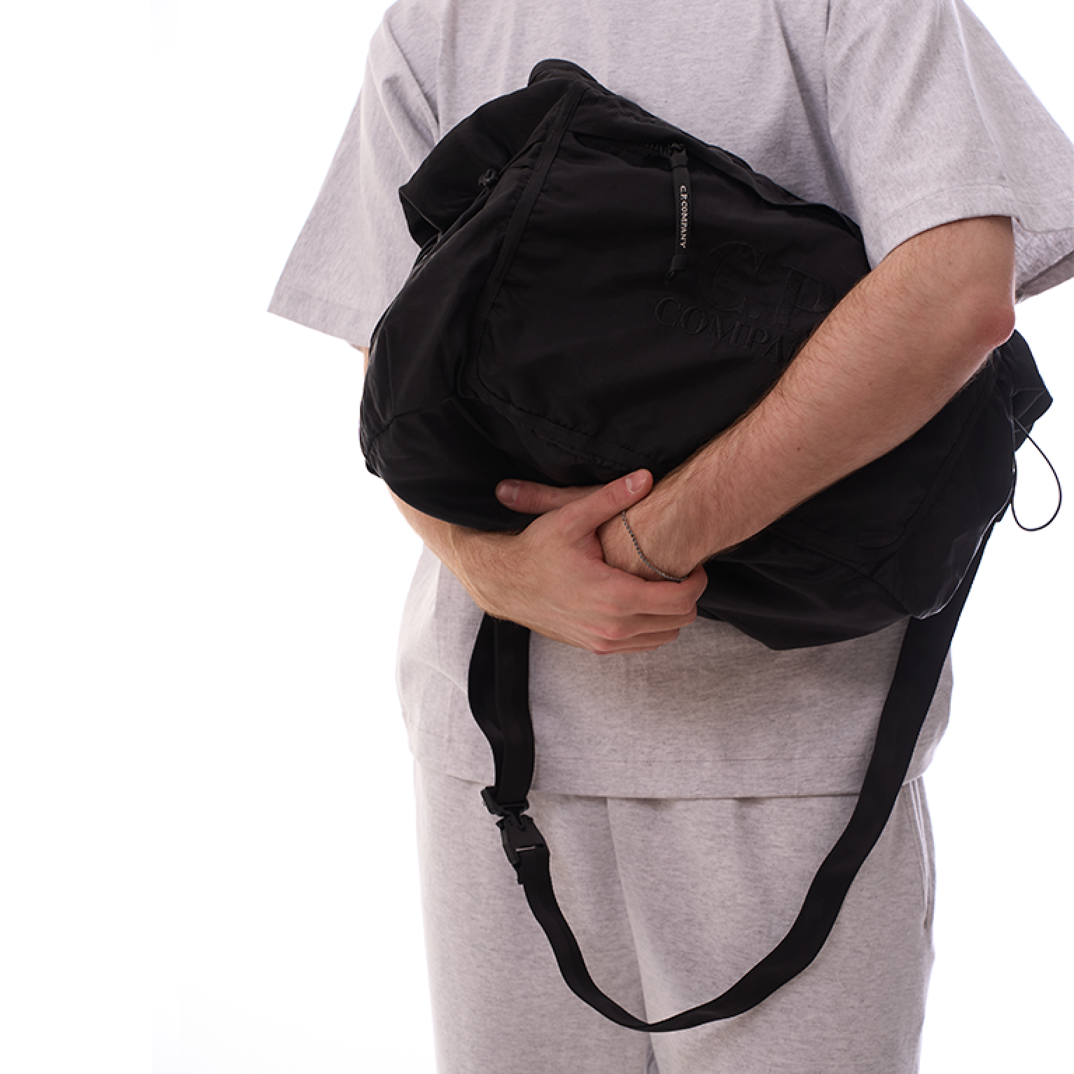 C.P.Company Nylon B Crossbody Messenger Bag Black