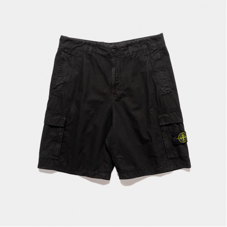 Шорты Stone Island Bermuda Shorts Loose Wide Old Effect Black