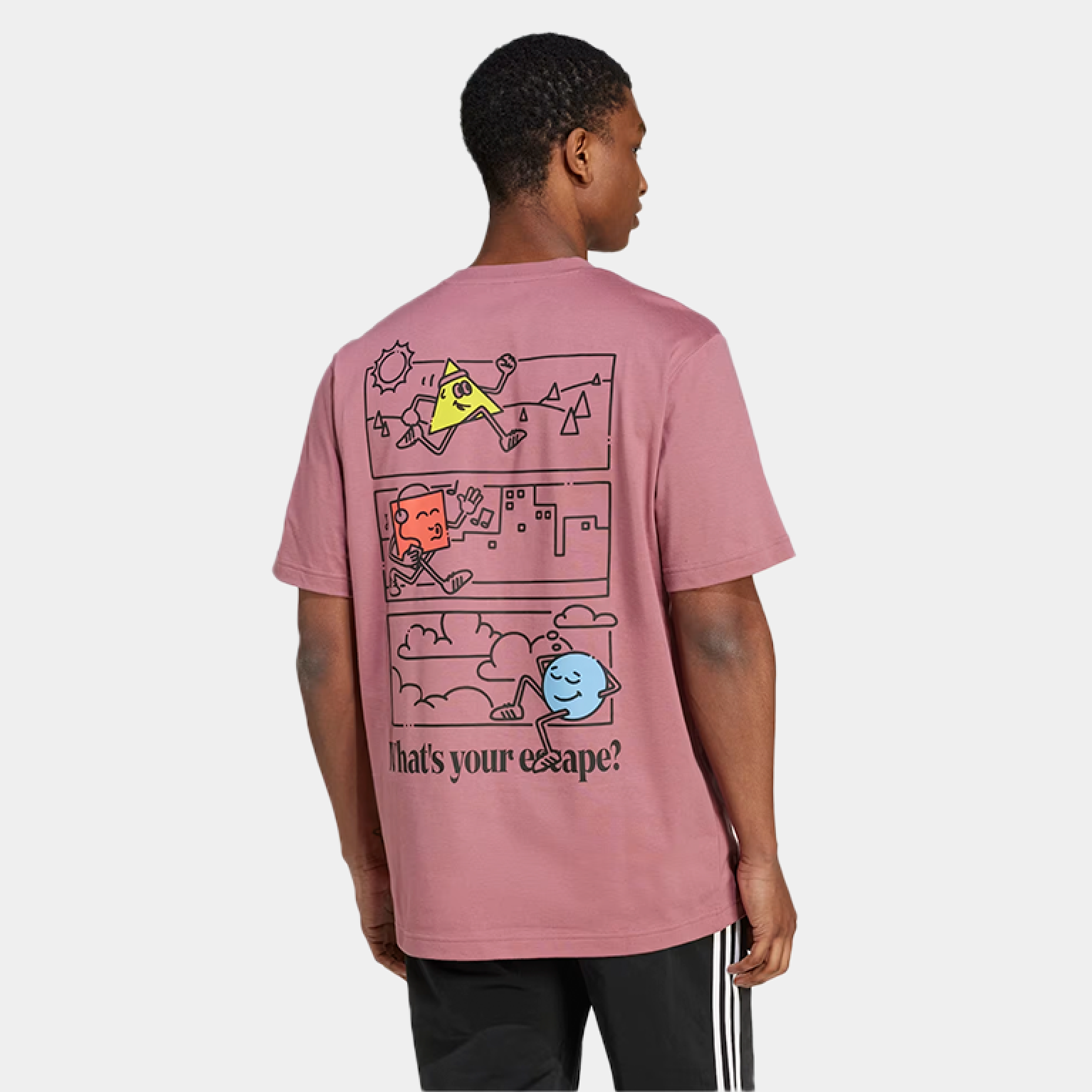 Футболка Adidas Positivity Shapes Graphic Tee Pink