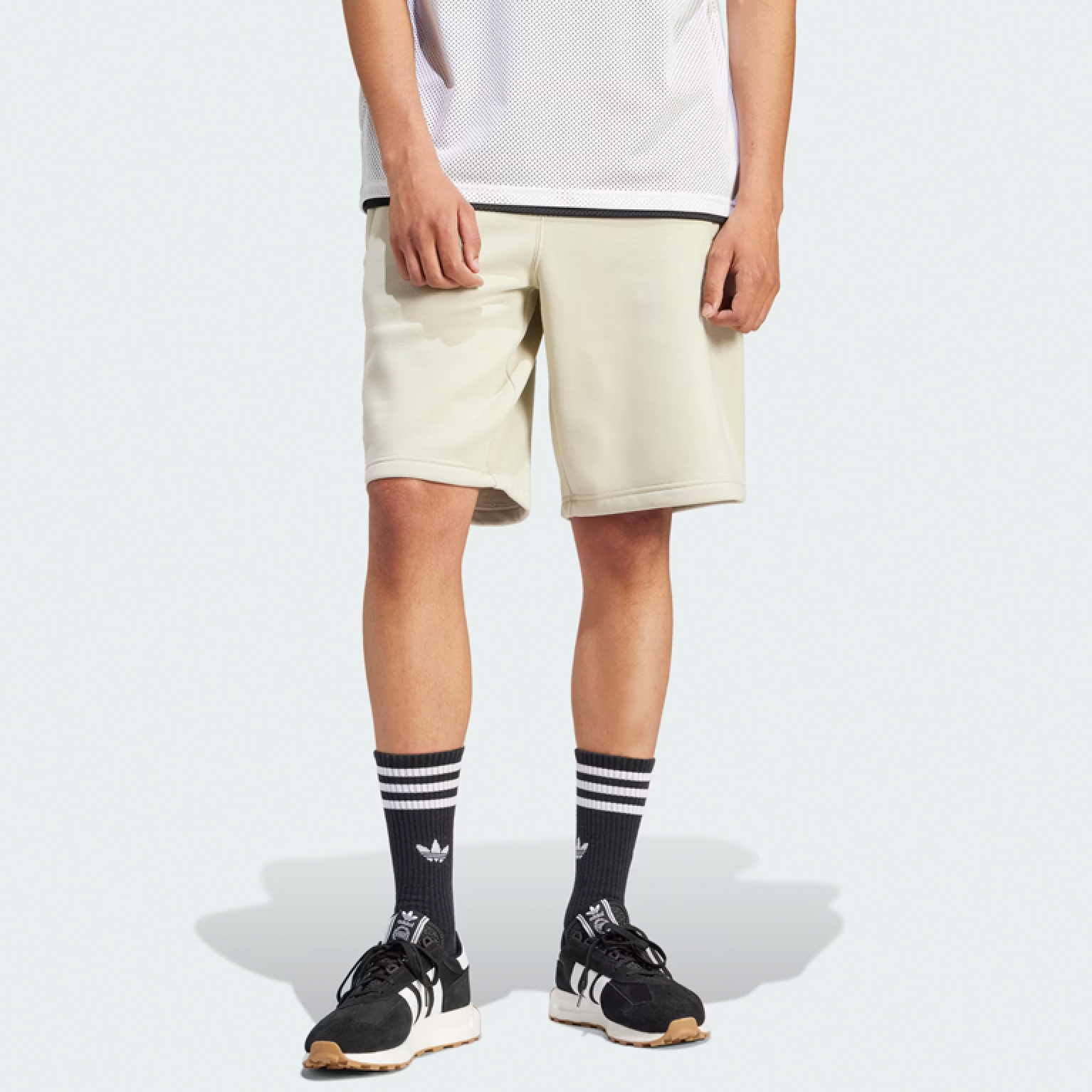 Шорты Adidas Trefoil Essentials Shorts Beige