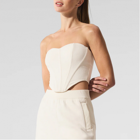 Alo Yoga Polar Fleece Corset Ivory