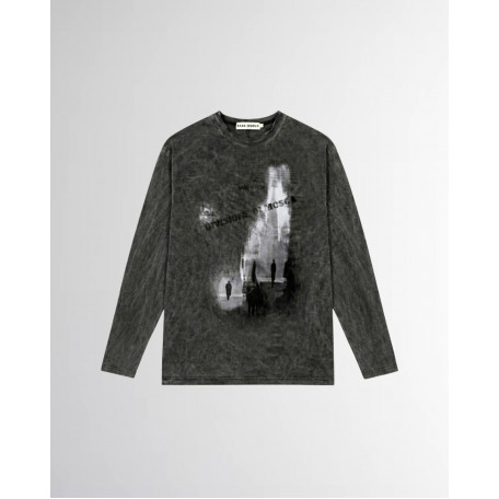 Лонгслив Sabe Longsleeve Di Mosca Acid Wash Dark Grey
